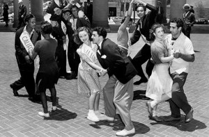Concurso de baile en la Era del Swing